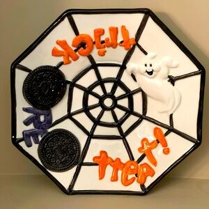Oreos The Nabisco Collection 9" Plate Halloween Ghost Spider Spooky VTG RARE